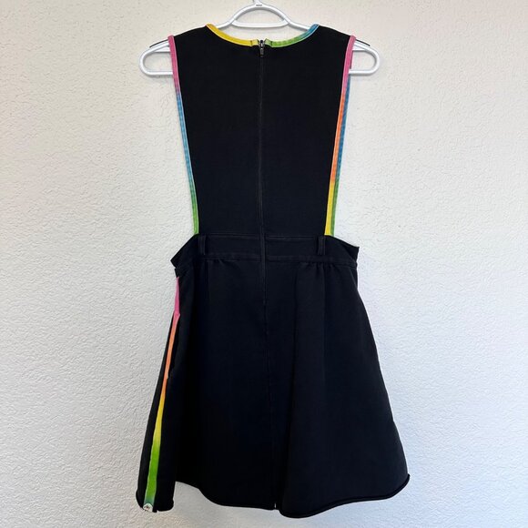 Big Bud Press Apron Shopgirl A-Line  Dress Black Rainbow Size Small NO BELT - Picture 2 of 11